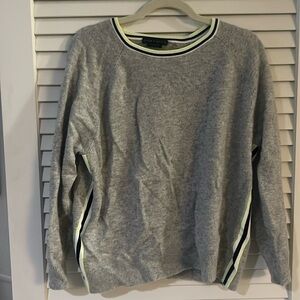 Alice & Olivia Gray cashmere crewneck